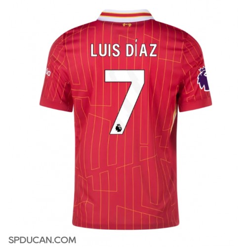 Muški Nogometni Dres Liverpool Luis Diaz #7 Domaci 2024-25 Kratak Rukav